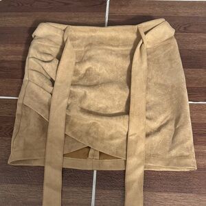 AKIRA Tan Mini Skirt